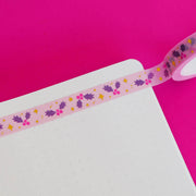 Pink Holly Christmas Gold Foil Washi Tape by Nutmeg and Arlo | Papertail Fox