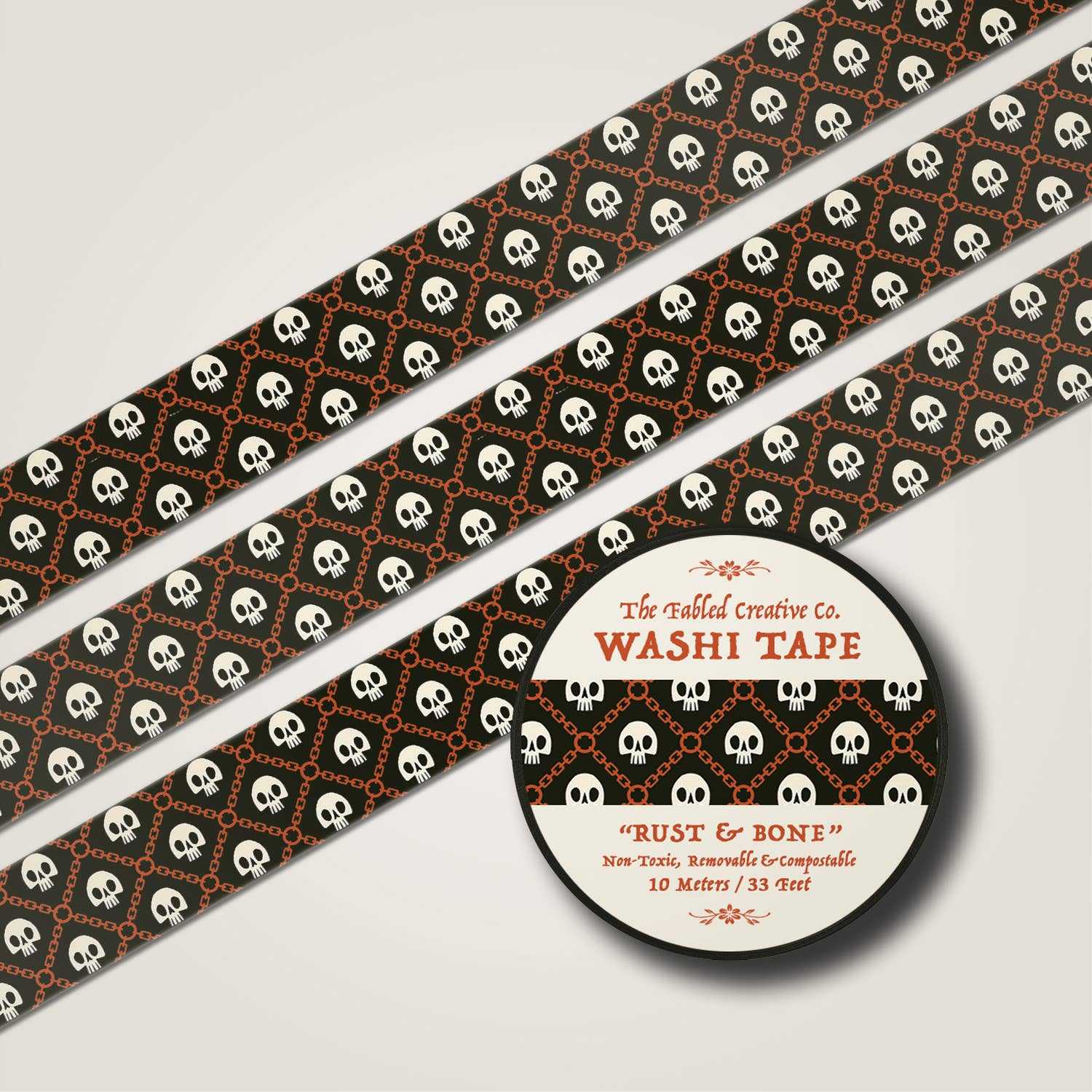 Rust & Bone Washi Tape | The Fabled Creative Co.