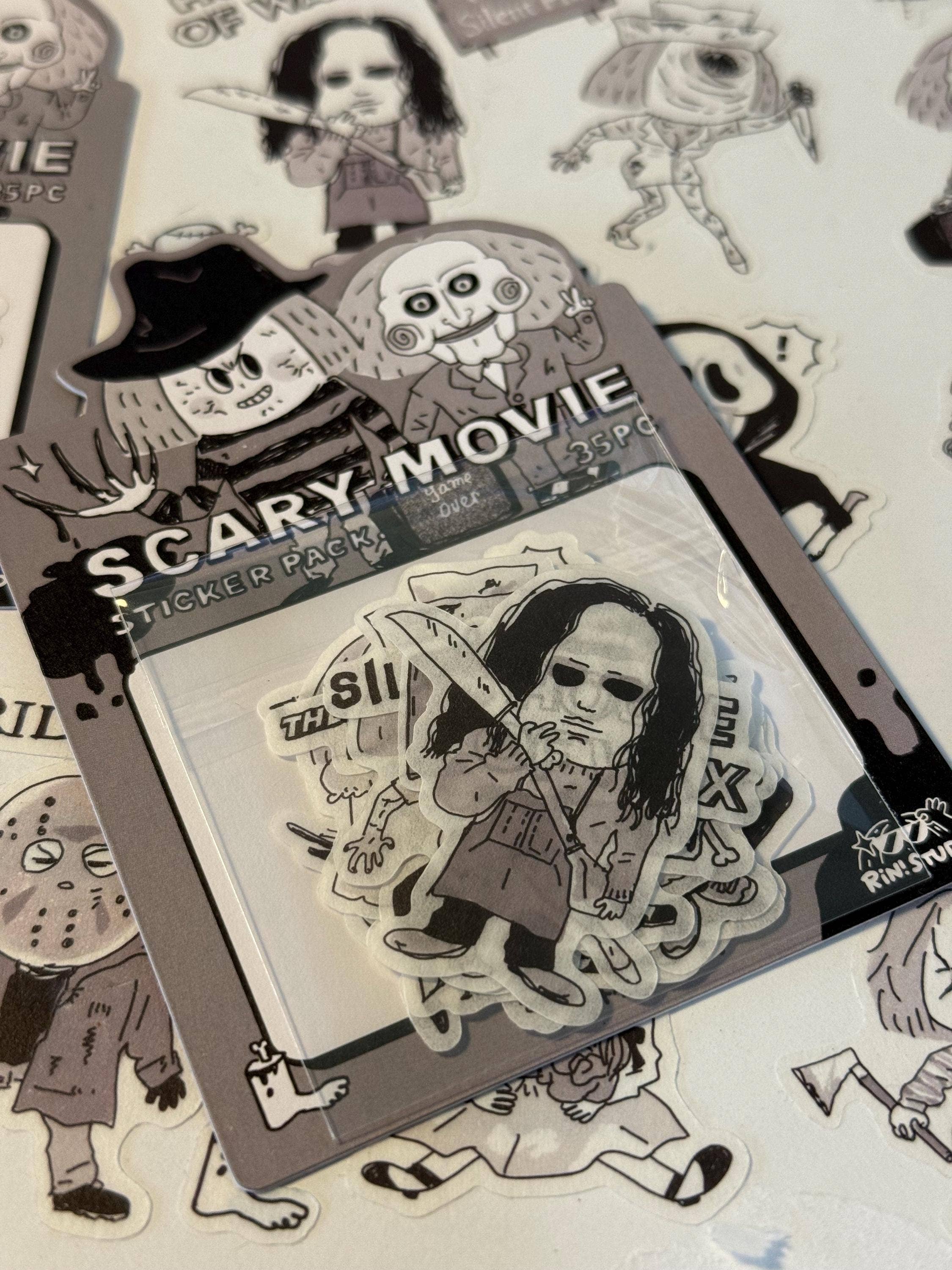 Scary Movie Halloween Sticker Pack by RiN! Studio | Papertail Fox