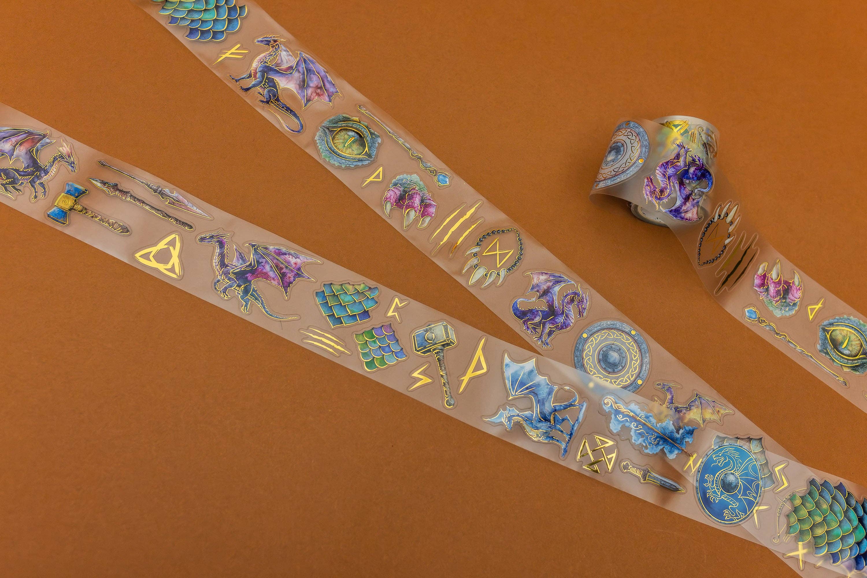 Dragons Transparent Tape | CoraCreaCrafts