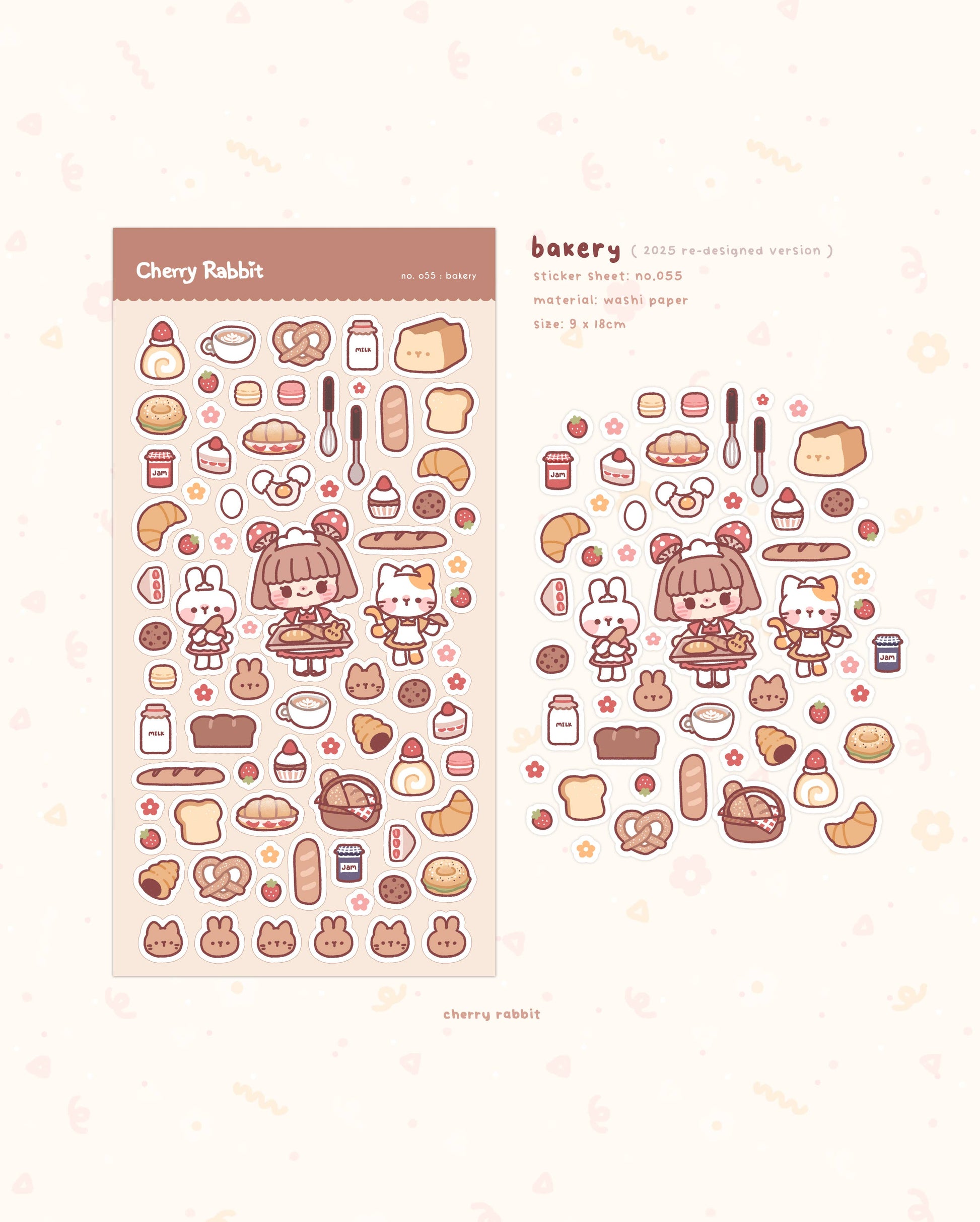 Bakery Sticker Sheet no.055 by Cherry Rabbit | Papertail Fox