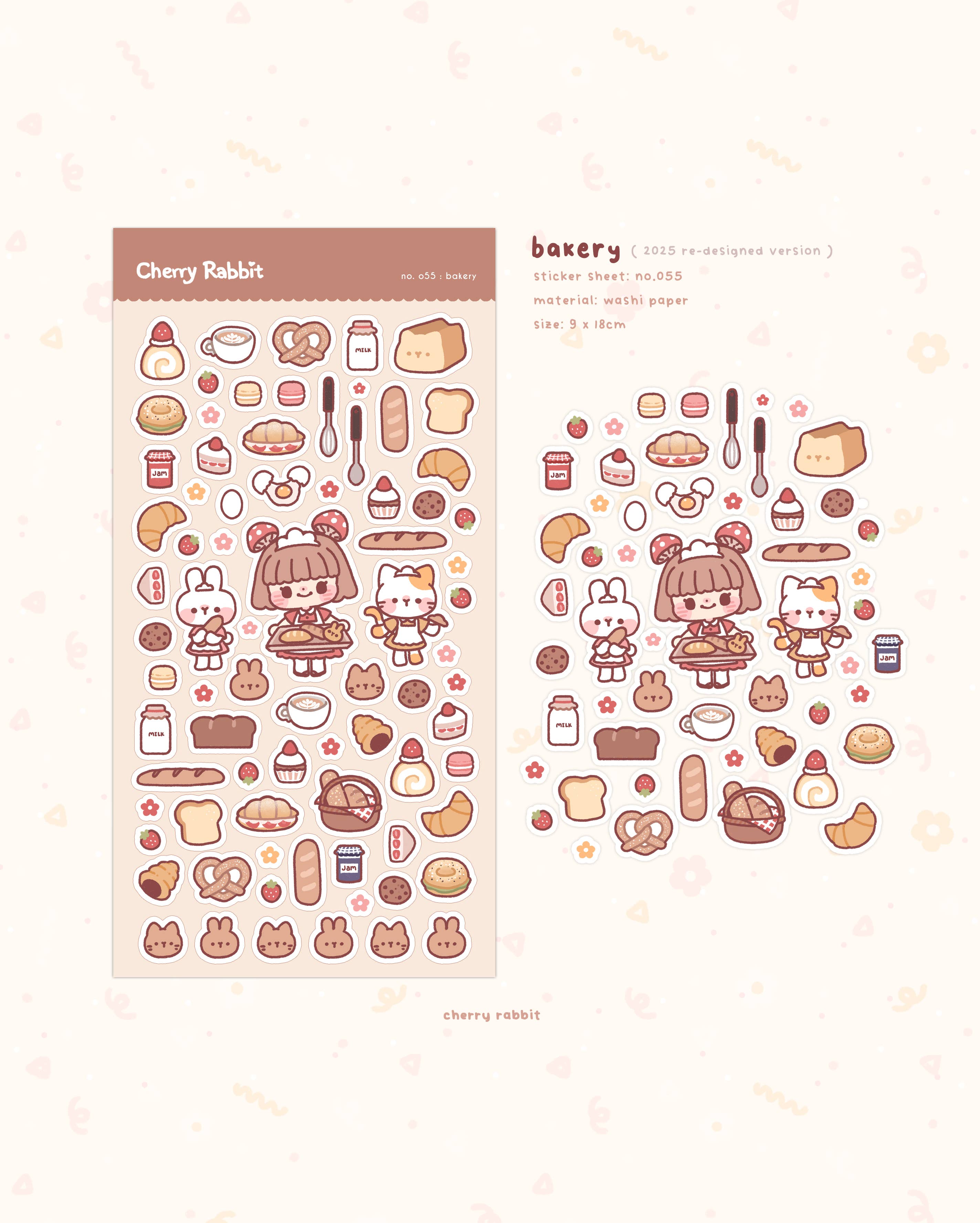 Bakery Sticker Sheet no.055 by Cherry Rabbit | Papertail Fox