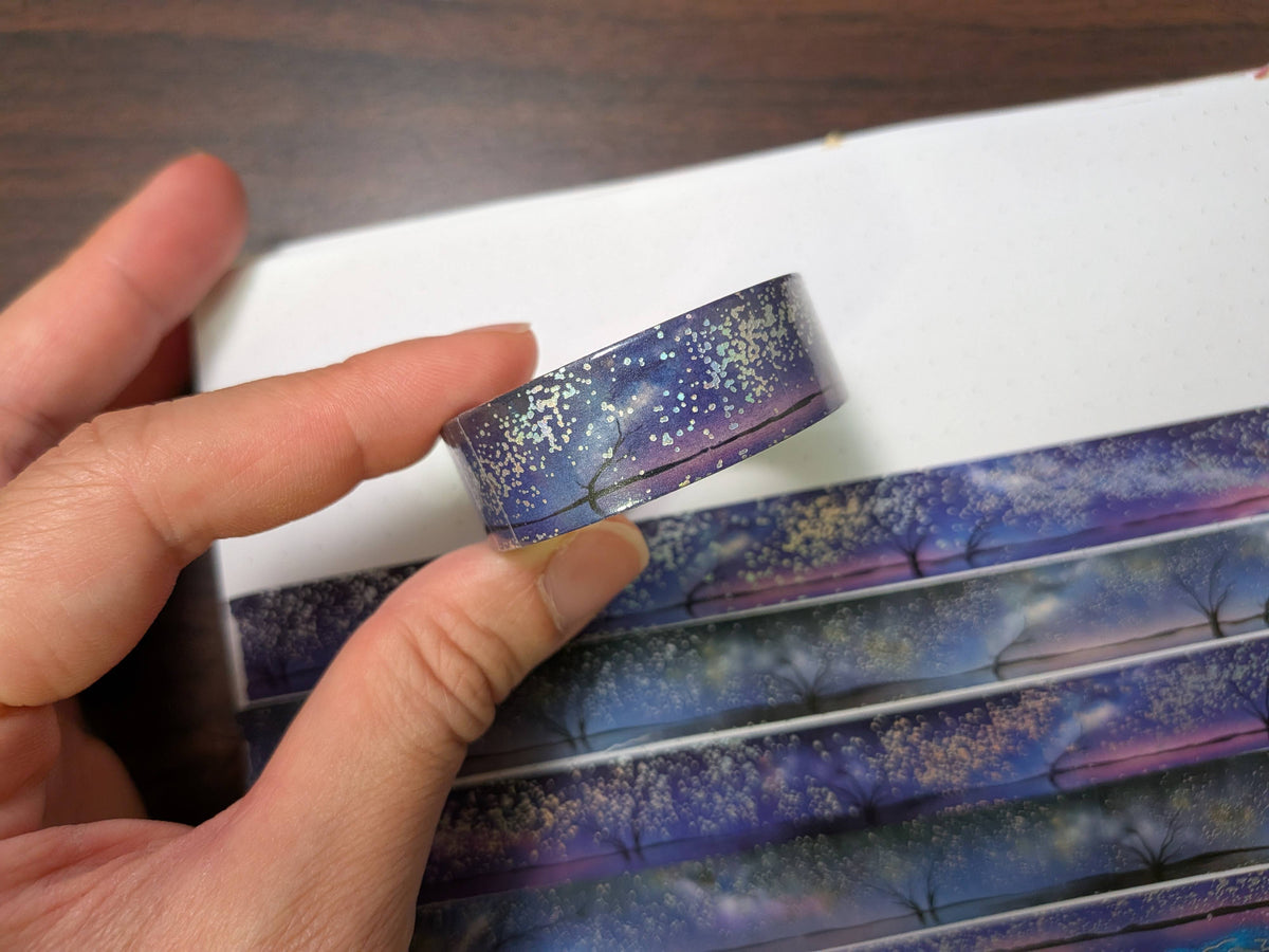 Holographic Foil Galaxy Washi Tape, Milky Way, Cosmic | Adrian Sloth Art