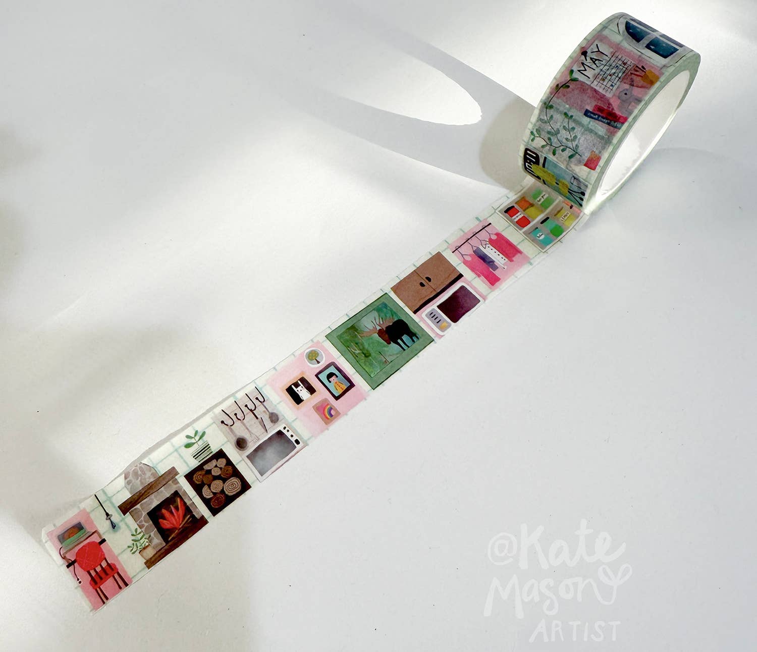 Tiny Living Icons Washi Tape | Kate Mason Artist