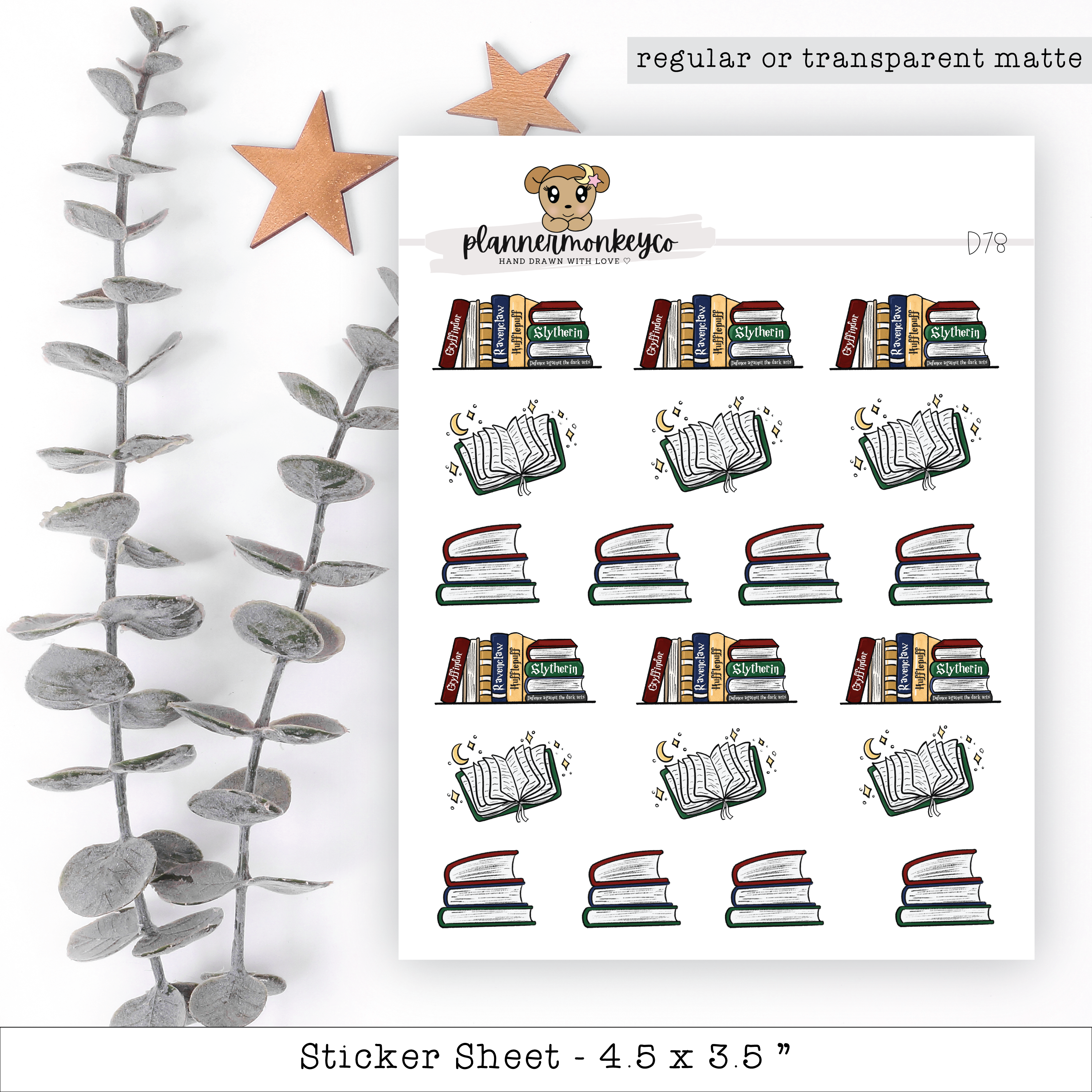 Ministry of Plans Bookish Stickers | Planner Monkey Co