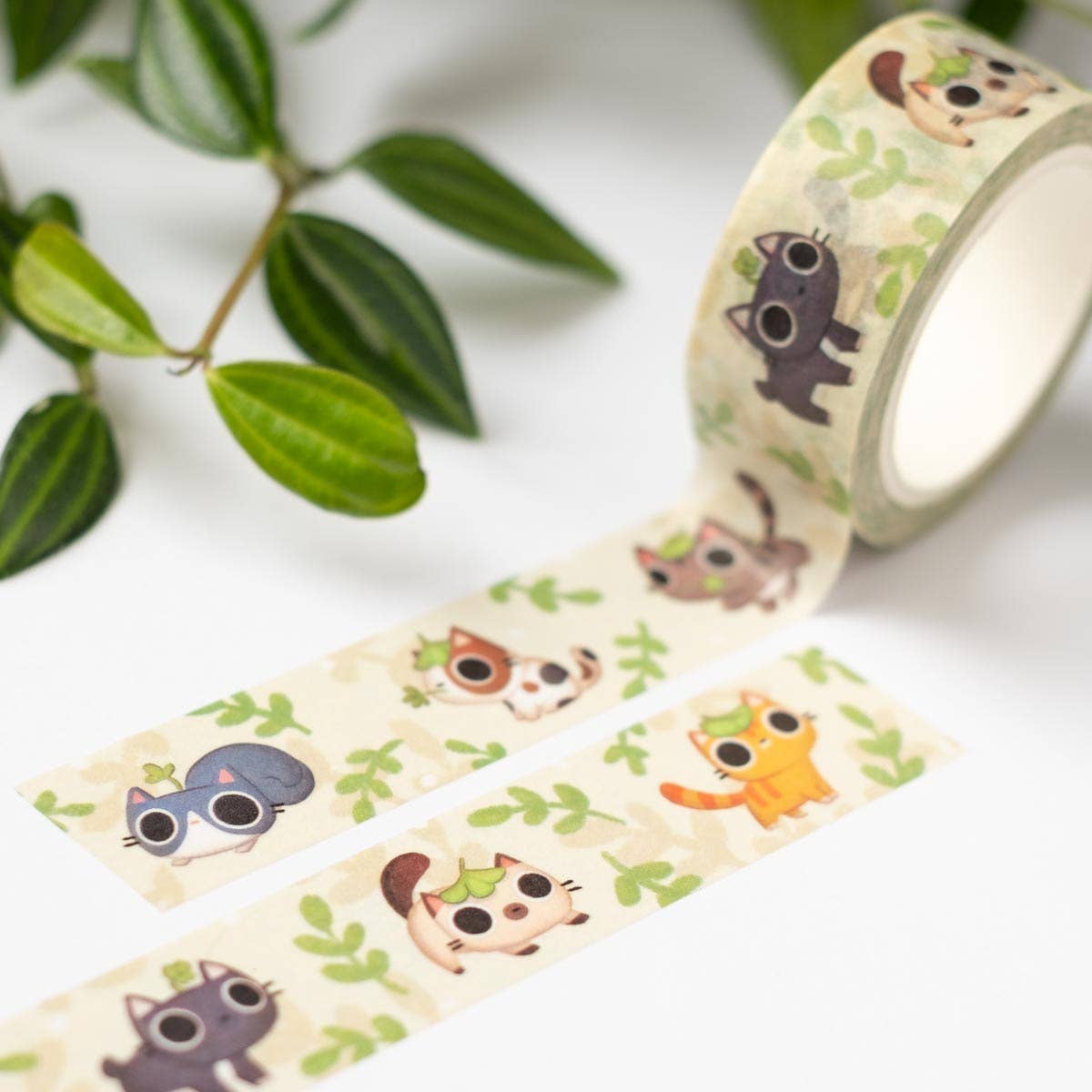 Plant Kitties Washi Tape | Birdie Tam