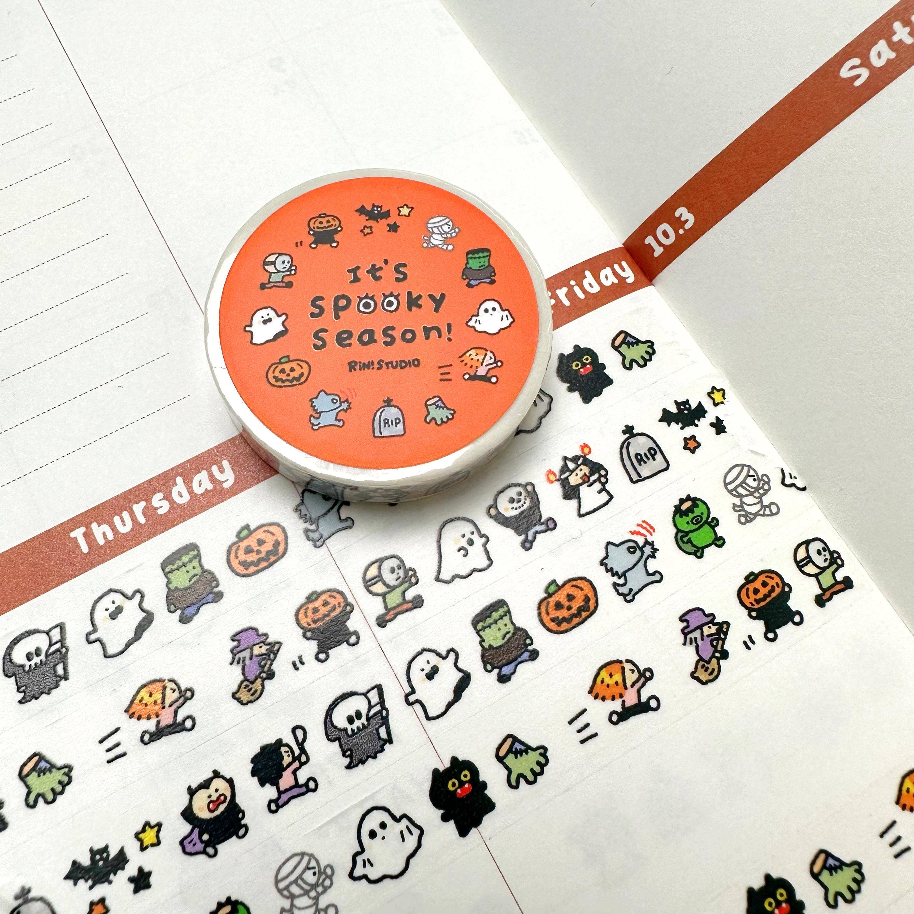 Halloween Mini Washi Tape by RiN! Studio | Papertail Fox