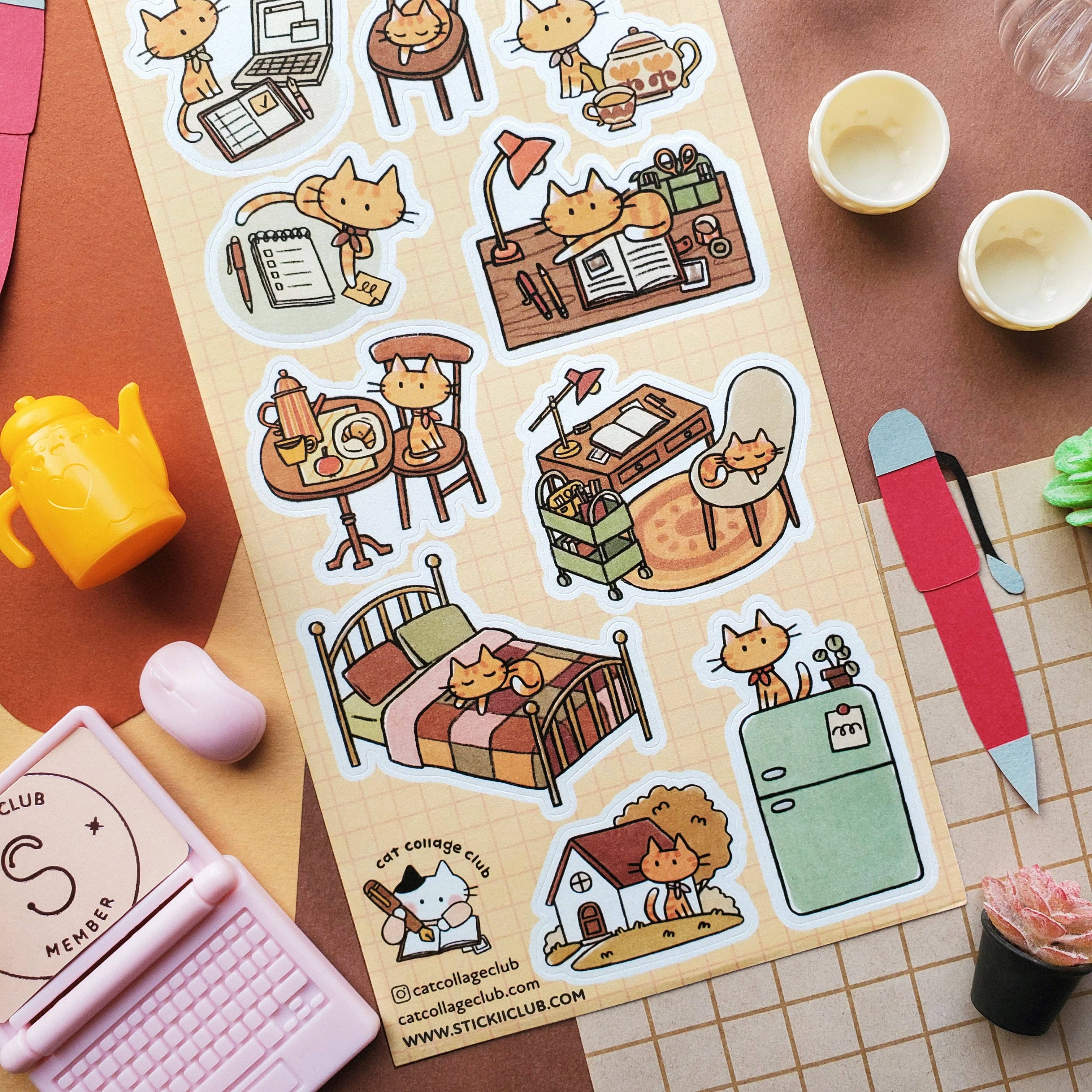 Cozy Me Time Sticker Sheet | Stickii