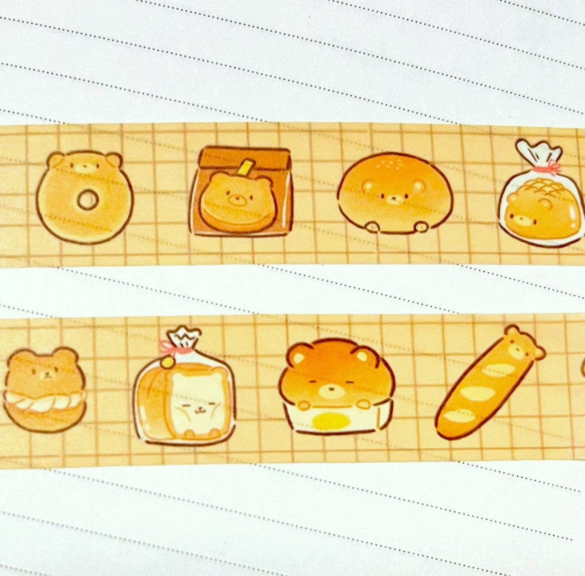 Bear Bread Washi Tape | Lily and Stars Studio