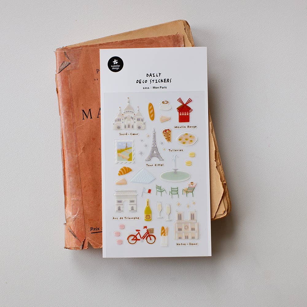 Mon Paris Sticker Sheet by Suatelier