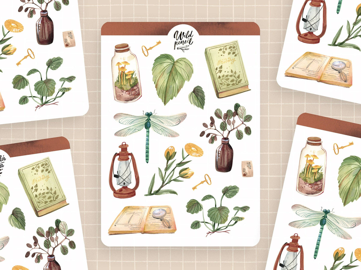 Botanica Sticker Sheet by Wild Pencil Studio | Papertail Fox