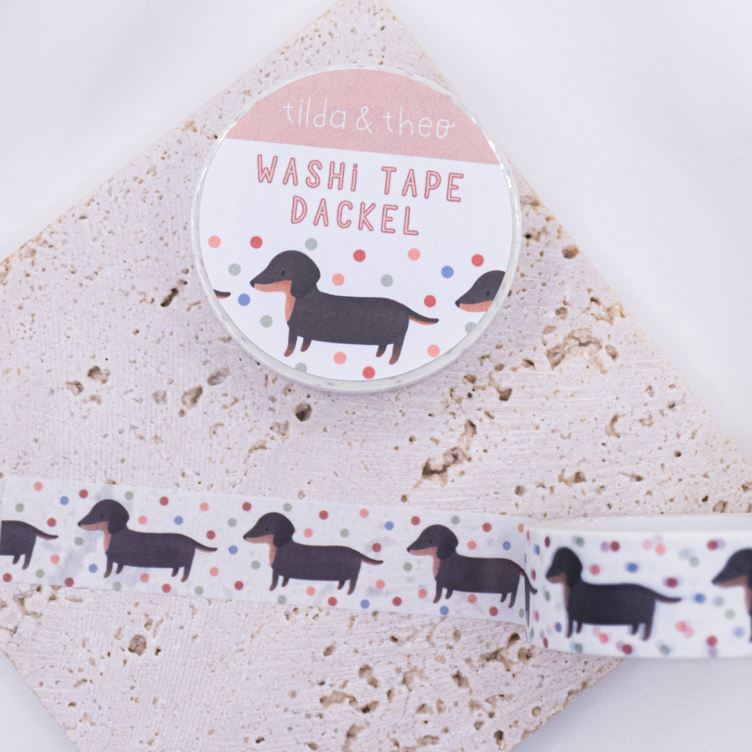 Dachshunds Washi Tape | Tilda & Theo