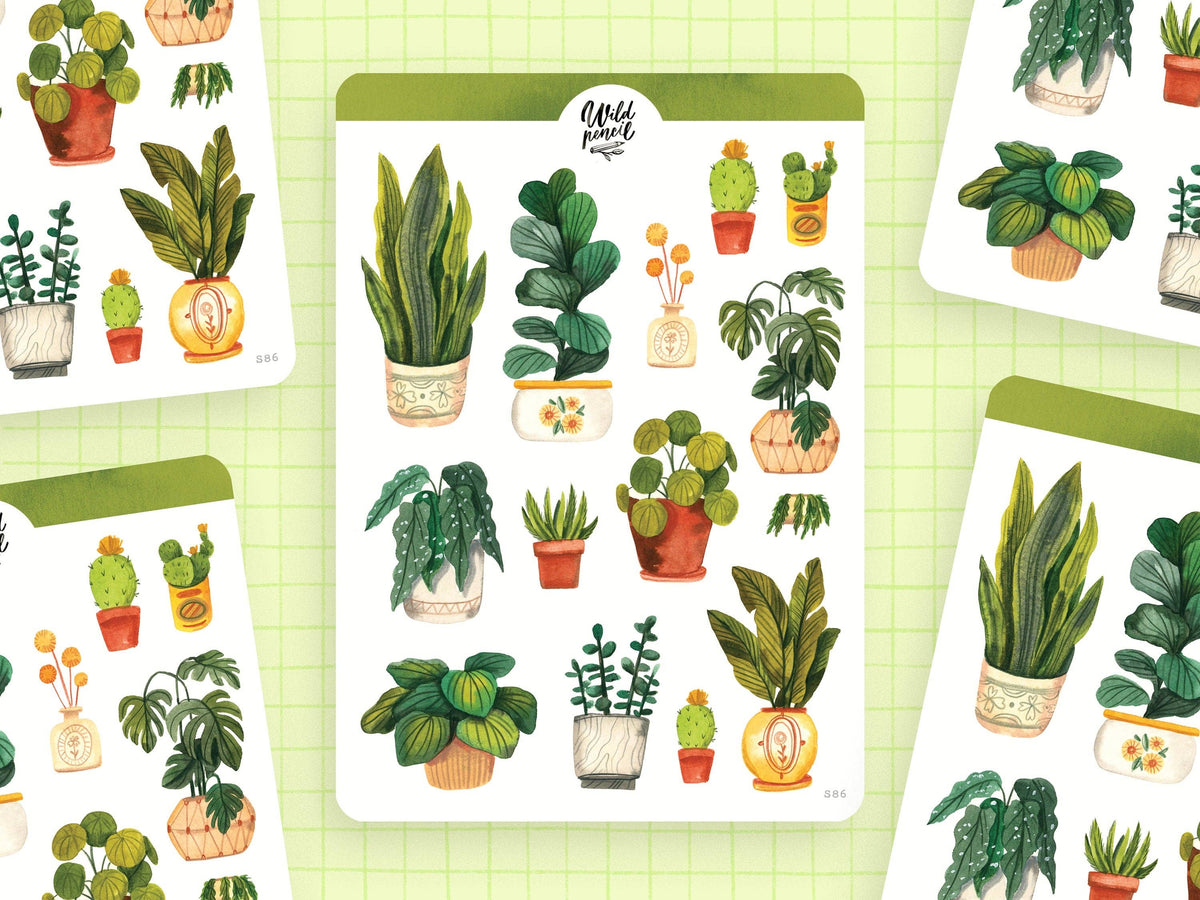 Plants Sticker Sheet by Wild Pencil Studio | Papertail Fox