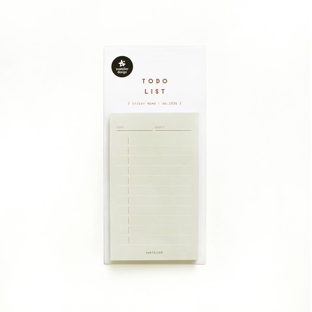 Sage To Do List Sticky Memo by Suatelier