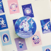 Thousand Skies Rabbit's Shooting Star Stamp Washi Tape - 25mm Animal Theme