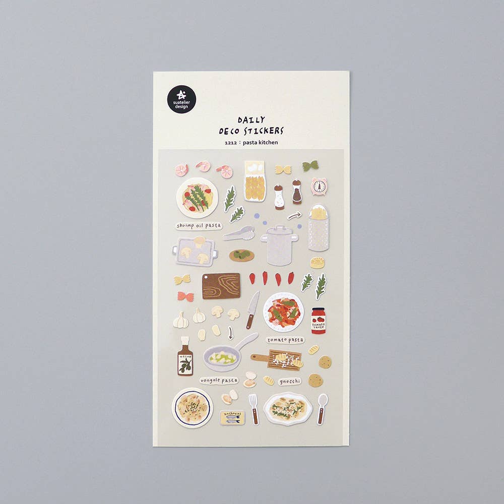 Pasta Kitchen Sticker Sheet by Suatelier