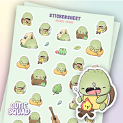 Camping Turtles Sticker Sheet | CutieSquad