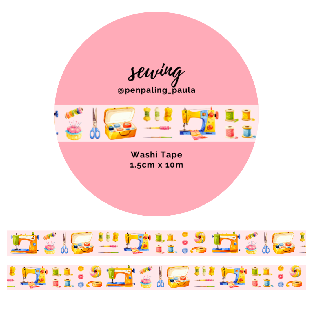 Sewing Washi Tape | Penpaling Paula