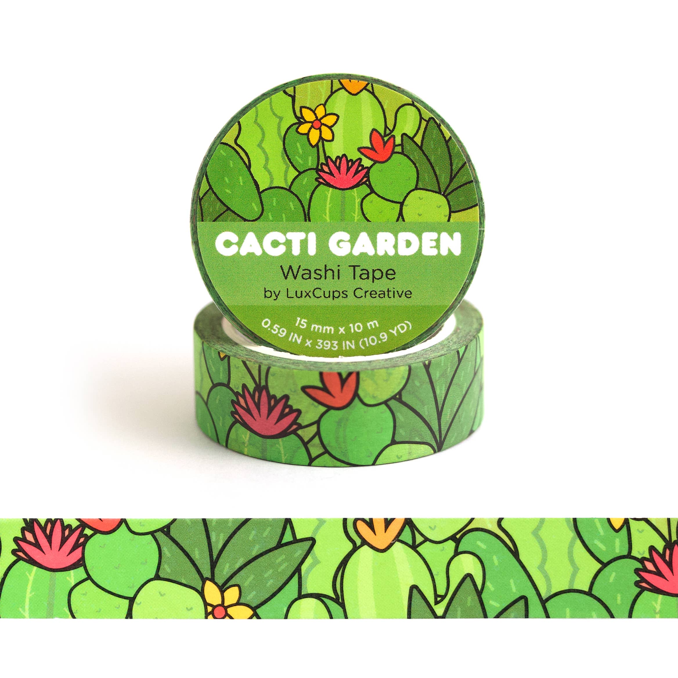 Cacti Washi Tape by LuxCups Creative | Papertail Fox