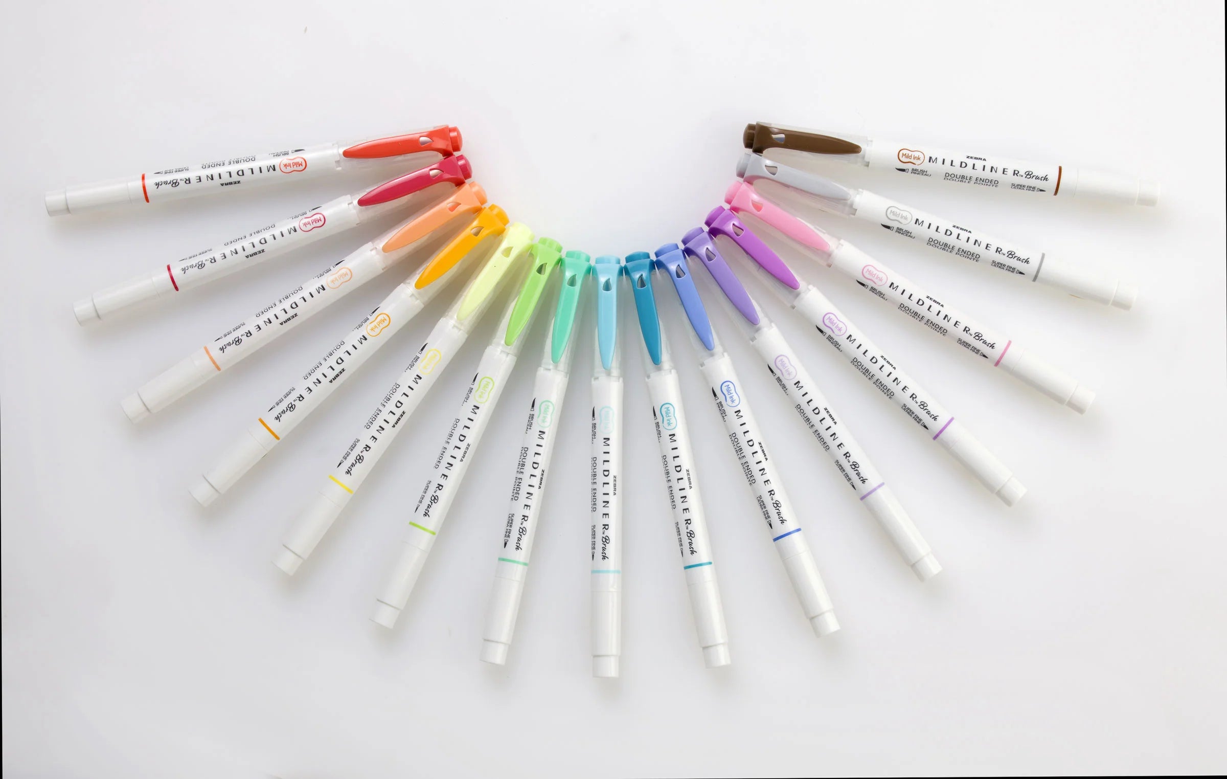 Zebra Mildliner Brush Pen & Marker (open stock)