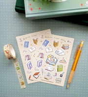 Bookworm Sticker Sheet - Papertail Fox