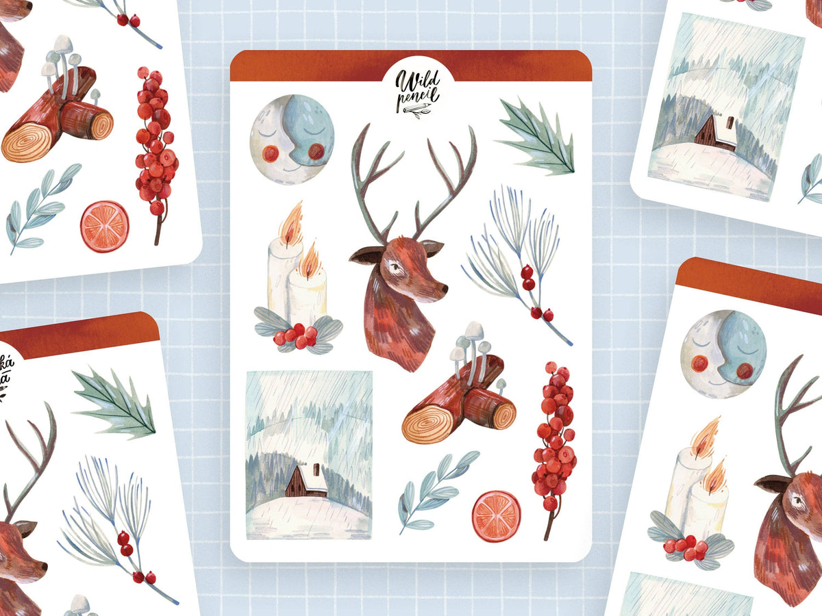 Winter Solstice Sticker Sheet by Wild Pencil Studio | Papertail Fox