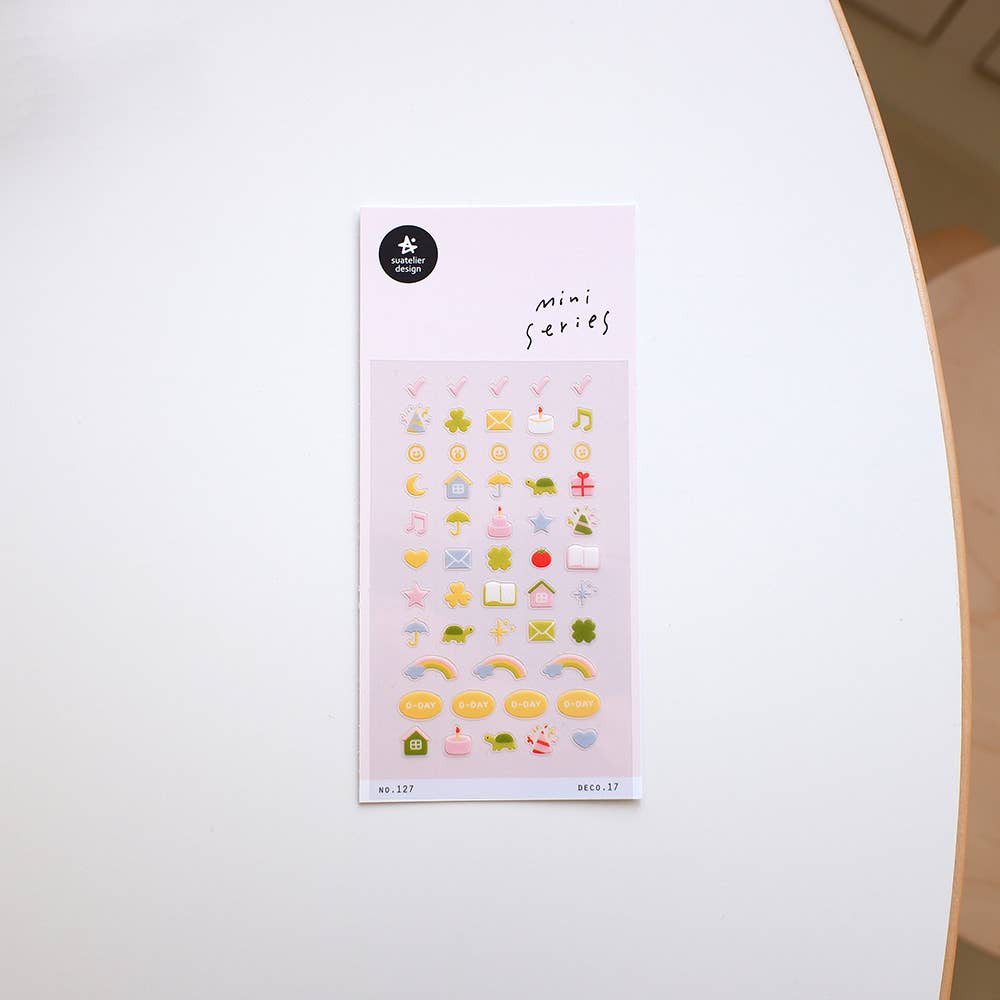 Pastel Icons Mini Sticker Sheet by Suatelier