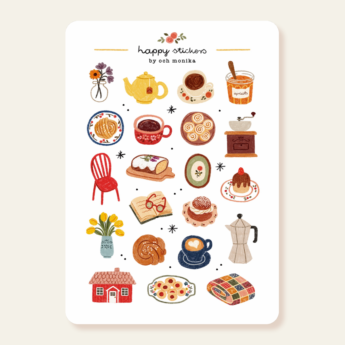 Fika Sticker Sheet | Och Monika