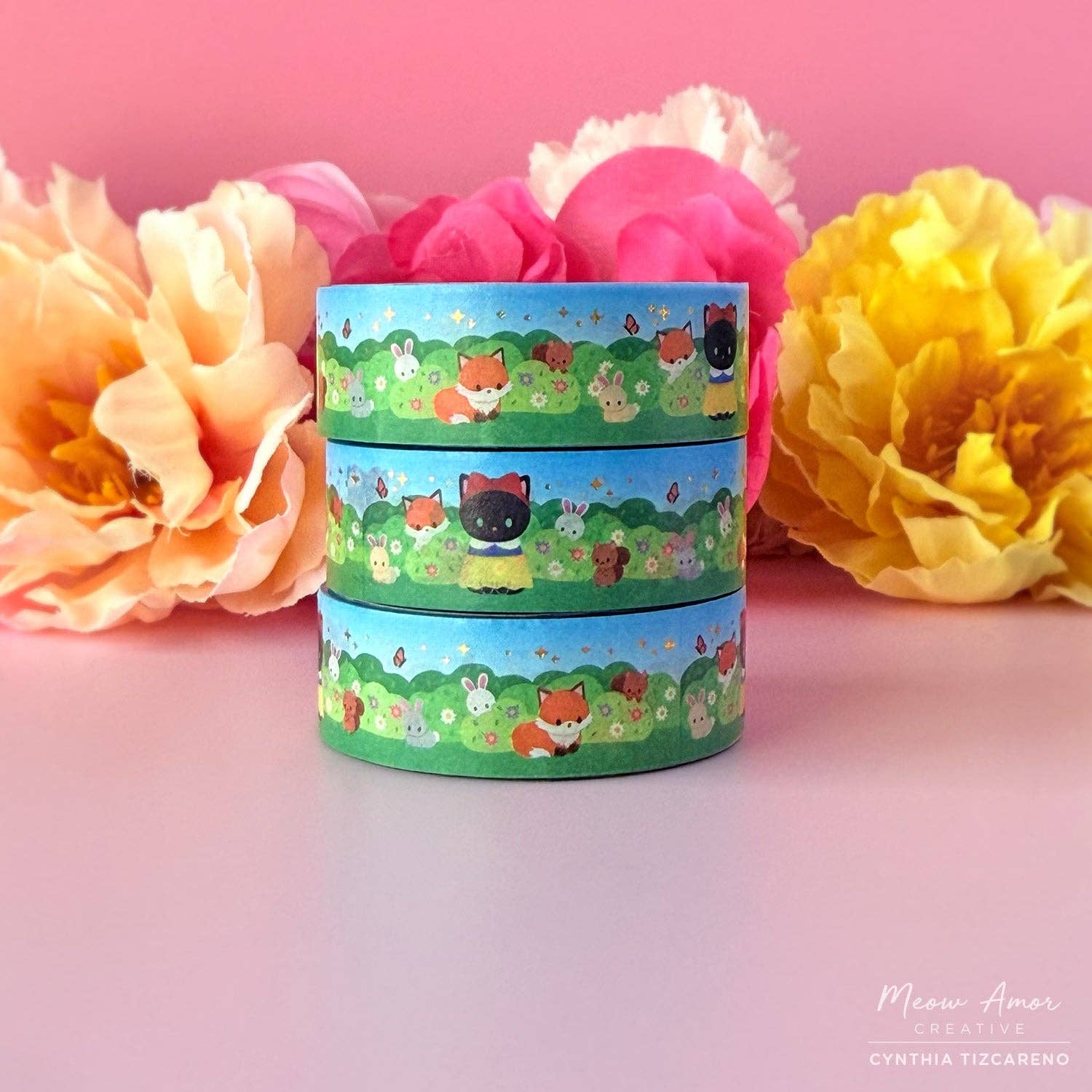 Fairest Meow of All Washi Tape | Meow Amor Creative