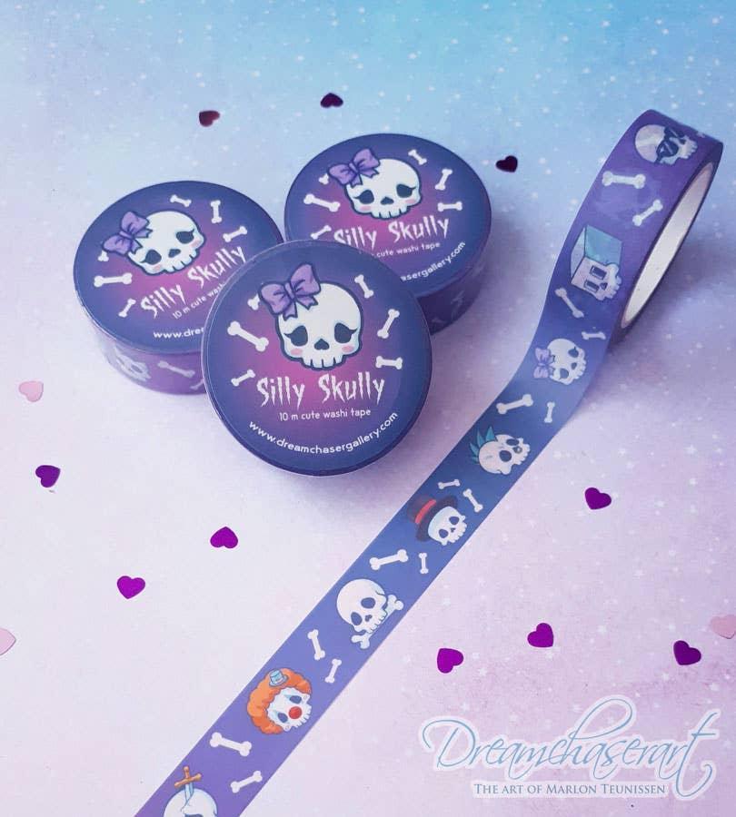 Cute Silly Skully Washi Tape | Dreamchaserart - Papertail Fox
