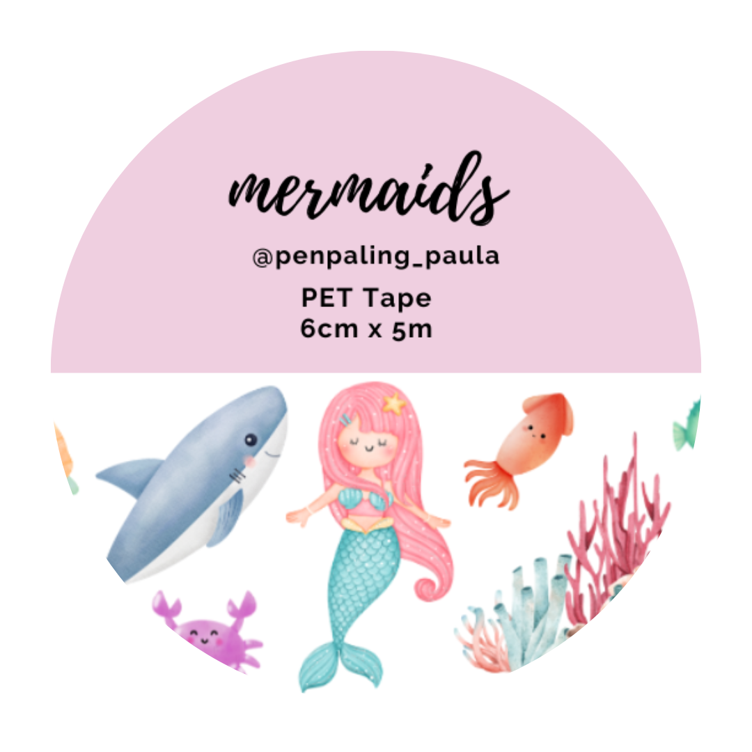 Penpaling Paula: Mermaids - Pet Tape Pre Cut