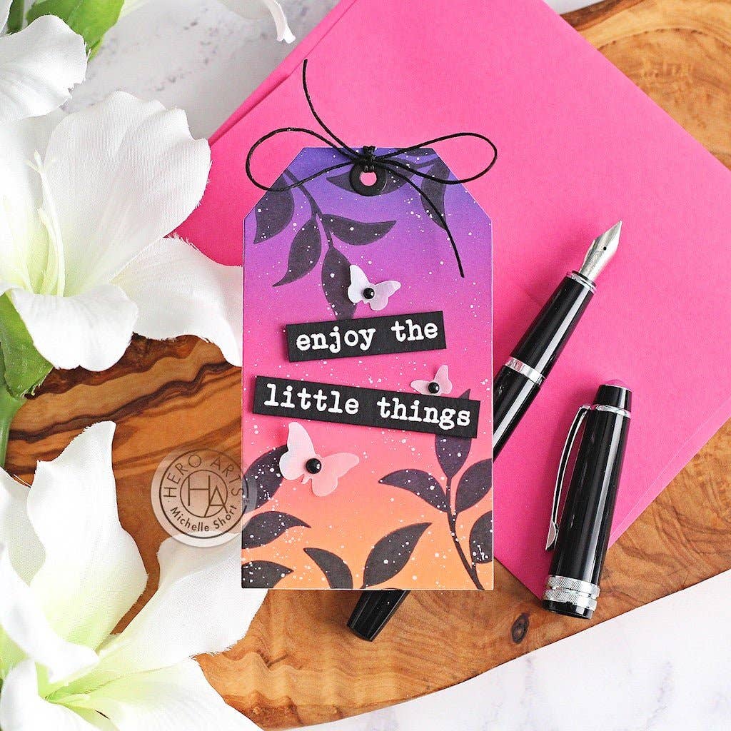 Hero Arts Art Journal Messages Clear Stamps