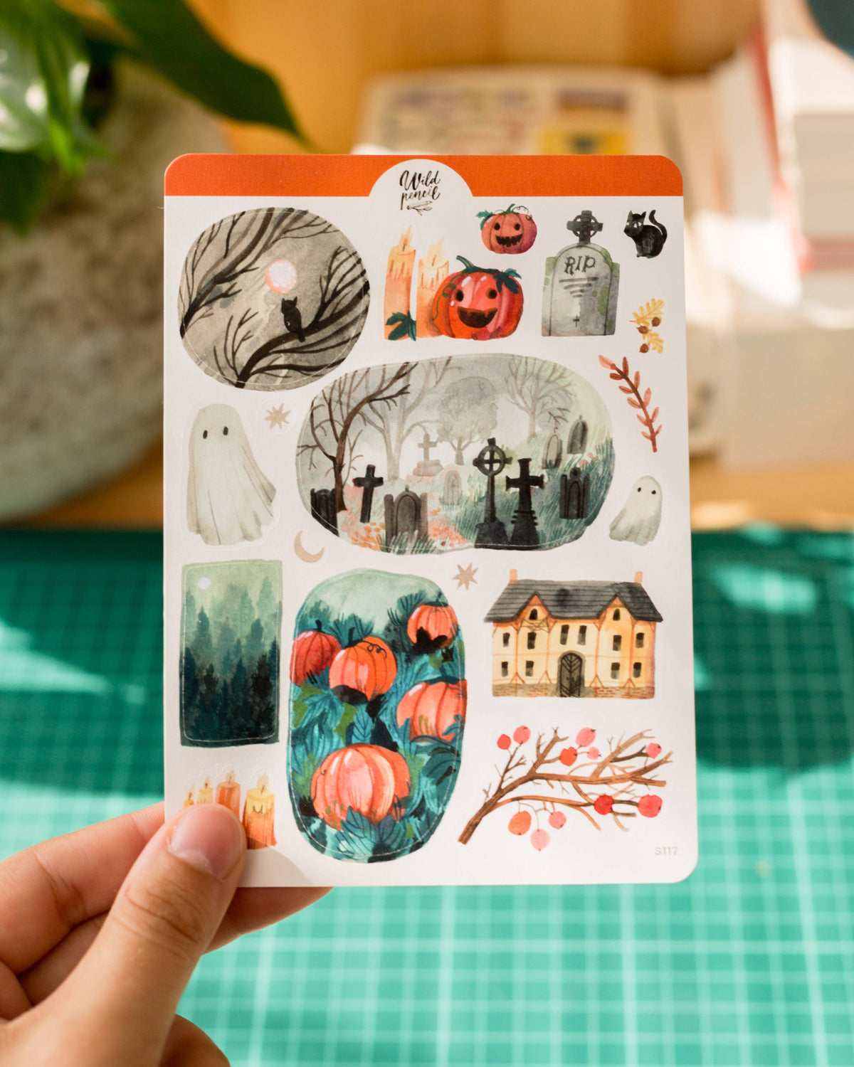 Halloween Night Sticker Sheet | Wild Pencil Studio