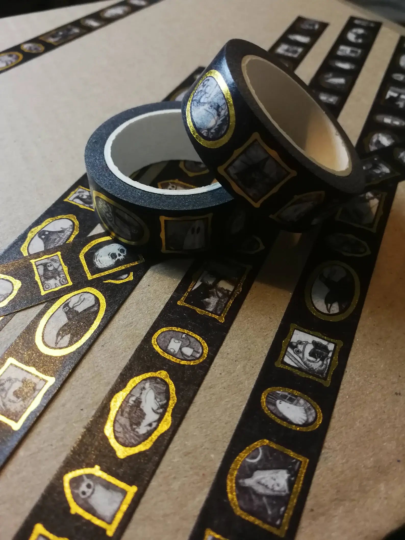 Gallery of Curiosities Gold Foiled Washi Tape: Tape 1 by Jon Turner | Papertail Fox