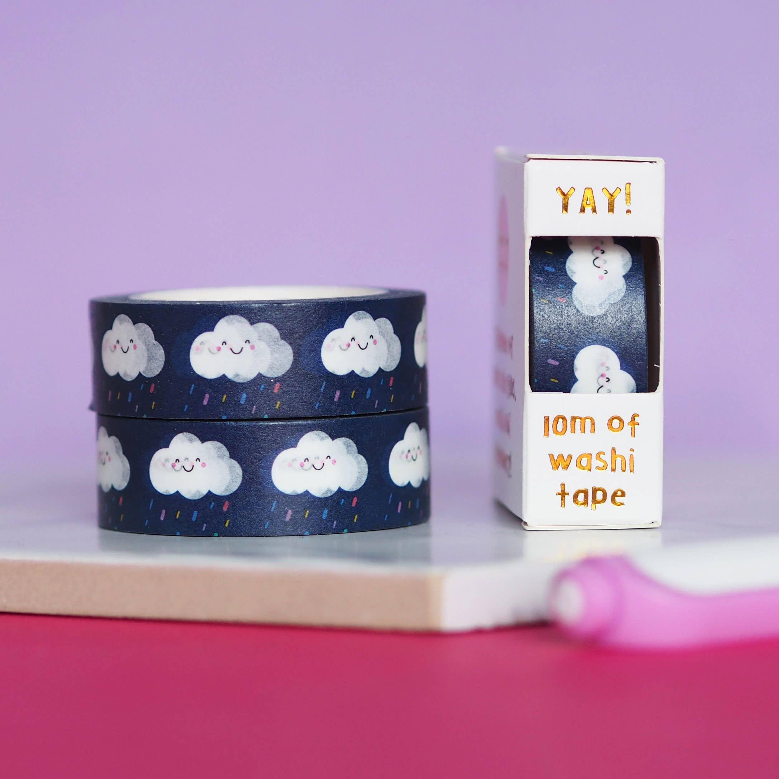 Rainy Clouds Washi Tape | Nutmeg and Arlo