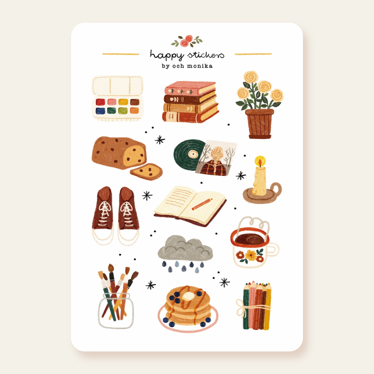 Rainy Morning Sticker Sheet | Och Monika
