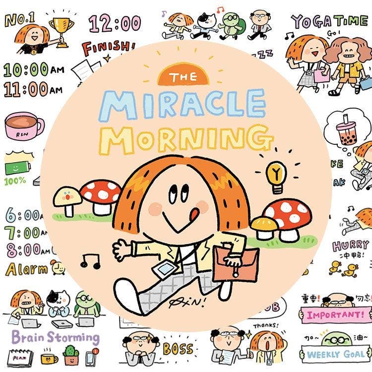 Miracle Morning Work Diary Washi Tape | RiN! Studio