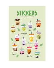 Bubble Tea Clear Stickers by Girl of All Work | Papertail Fox