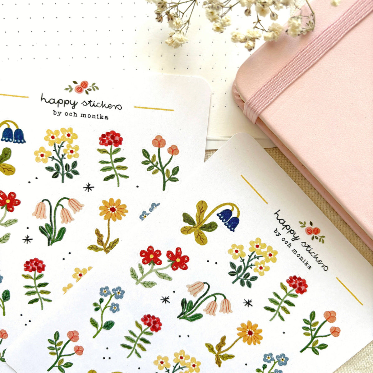 Flowers Sticker Sheet | Och Monika