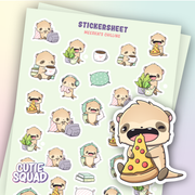 Meerkats Chilling Sticker Sheet | CutieSquad | Papertail Fox