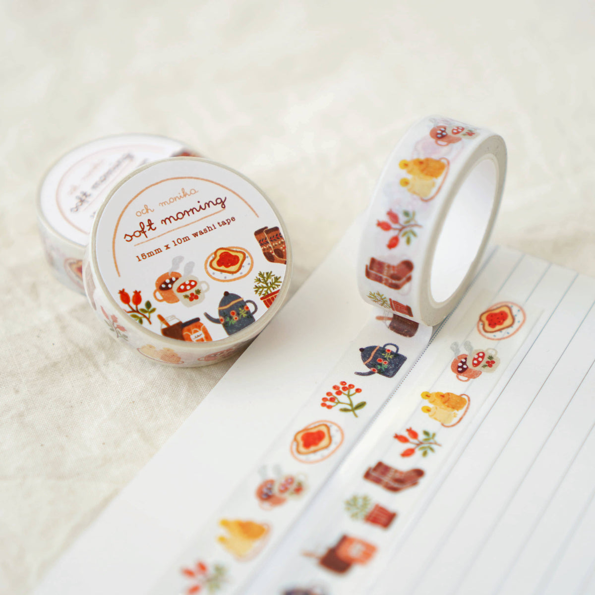 Soft Morning Washi Tape by Och Monika | Papertail Fox