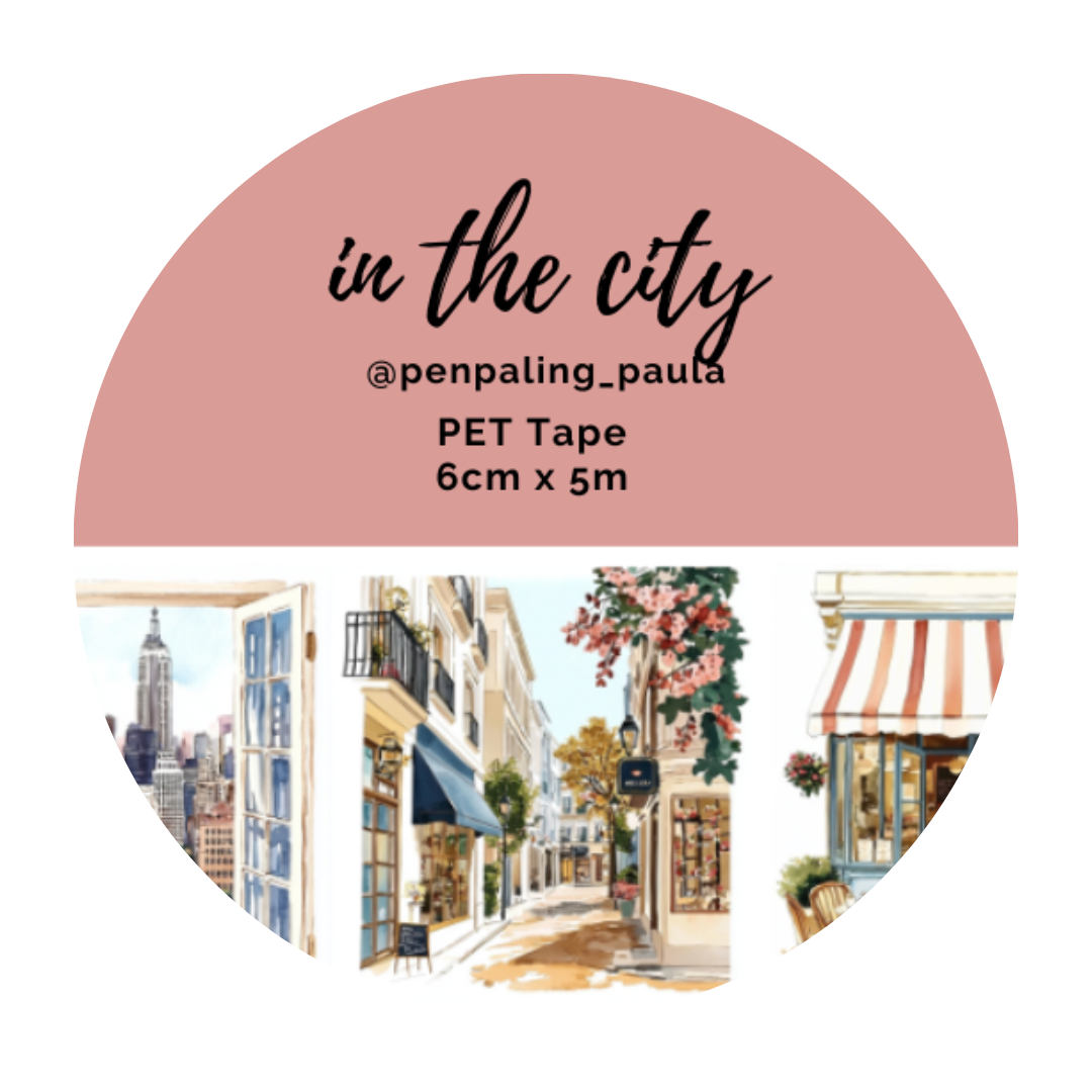 In the City Pre-Cut PET Tape | Penpaling Paula - Papertail Fox