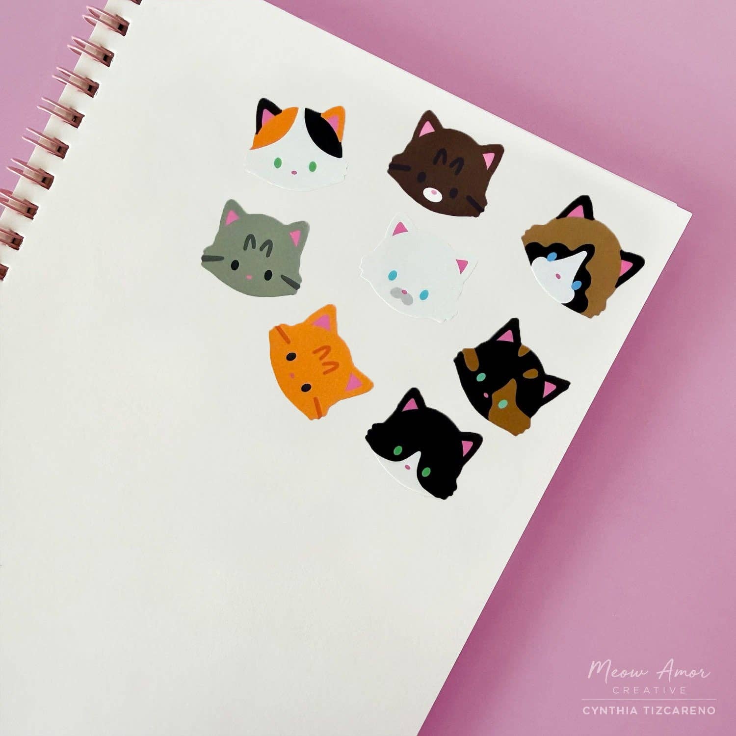 Fluffy Cats Vinyl Washi Tape