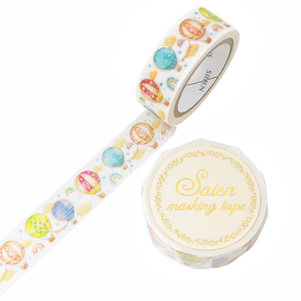 Hot-Air Balloons Washi Tape by Kamiiso SAIEN | Papertail Fox