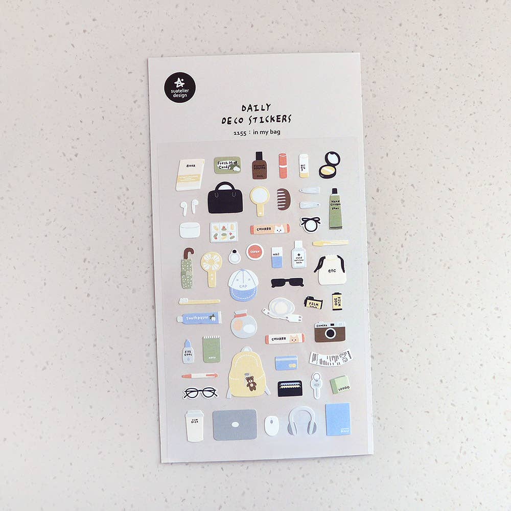 In My Bag Sticker Sheet by Suatelier