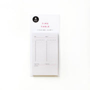 Time Table Sticky Memo by Suatelier