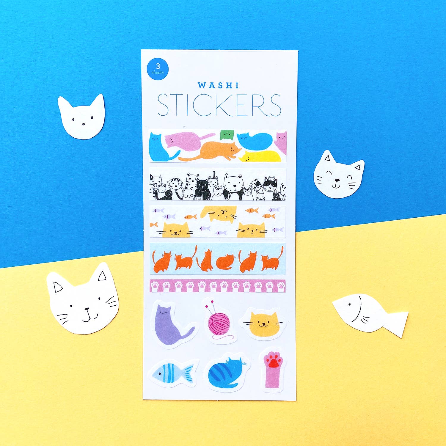 Cats Washi Stickers by Girl of All Work | Papertail Fox