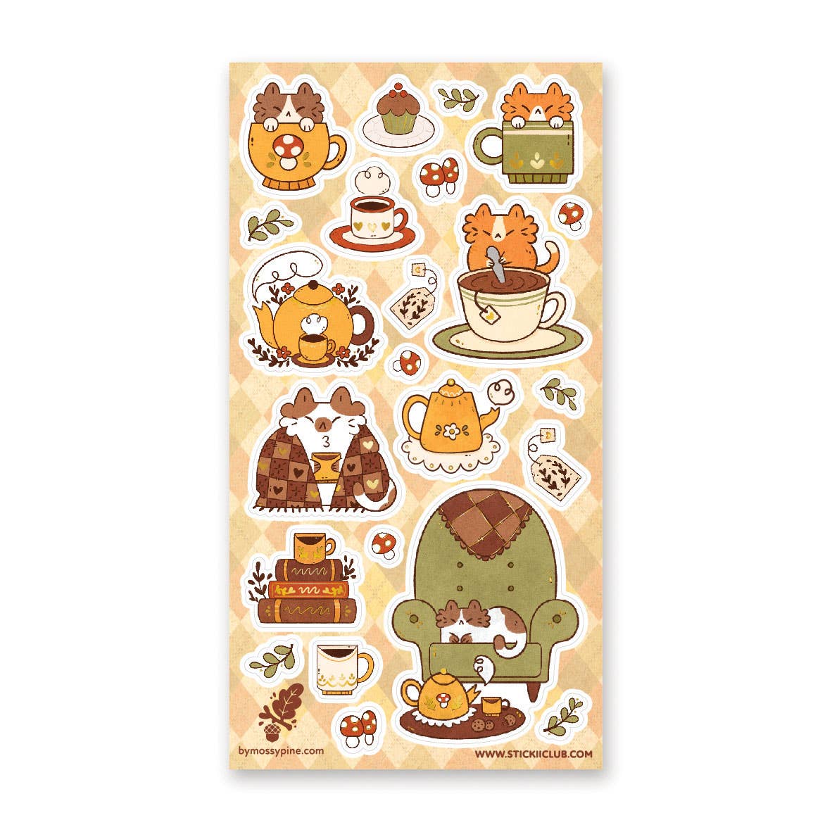 Cozy Cats Sticker Sheet by Stickii | Papertail Fox