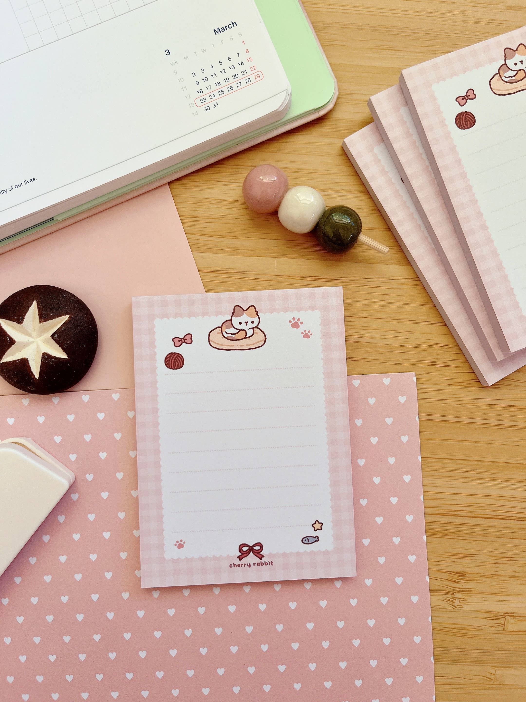 Loafing Cat Memo Pad by Cherry Rabbit | Papertail Fox