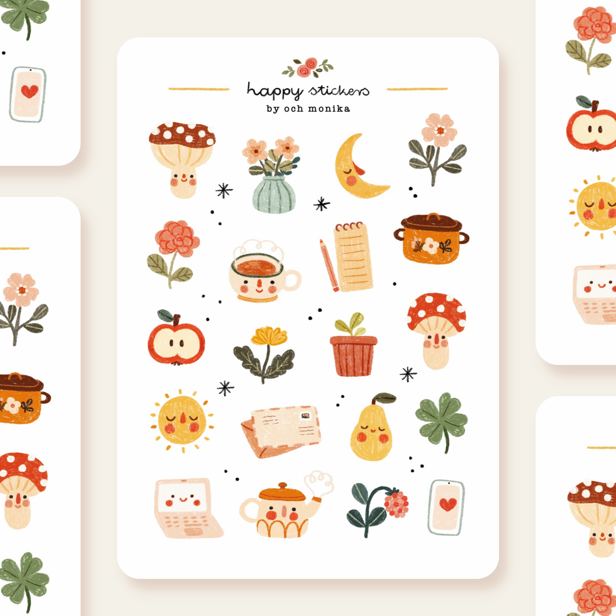Cottagecore II Sticker Sheet by Och Monika | Papertail Fox